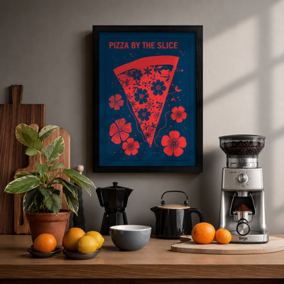 Pizza by the Slice Modern - Framed Print
