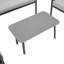Rhodes Garden Sofa Set 4 Seater Garden Furniture Set with Glass Table-1398576728