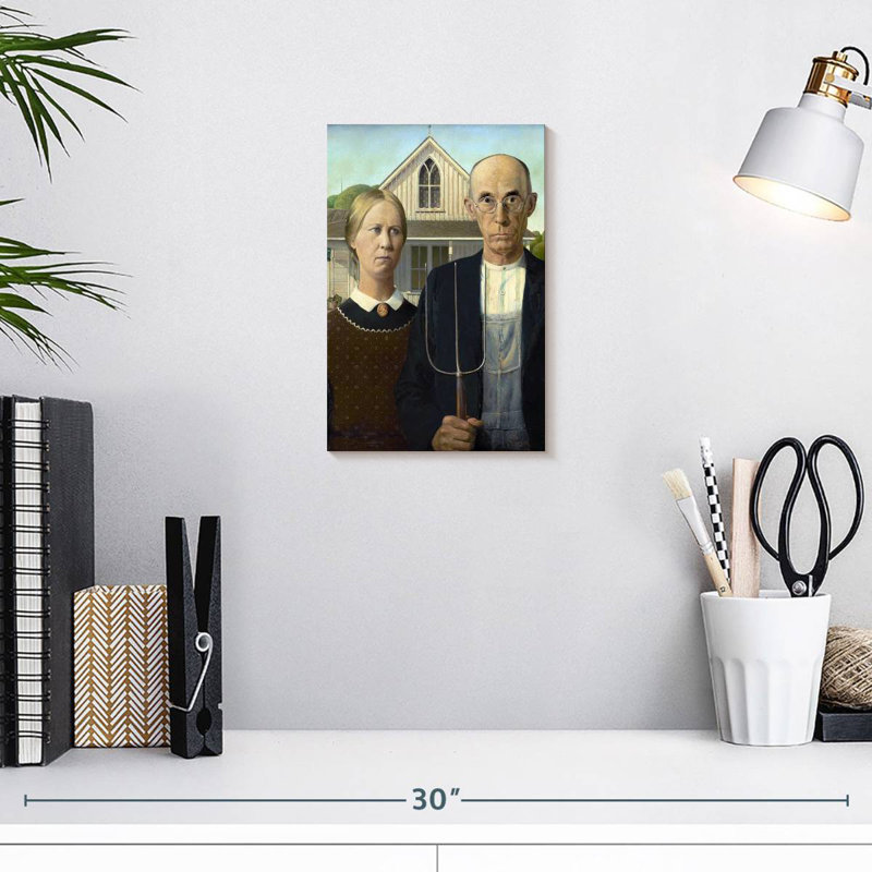 Leisha American Gothic, 12" H x 8" W
