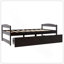 Lit plateforme simple avec deux tiroirs-115693398
