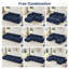 Loaf 110" W x 43" D x 16" H Tufted Velvet U-Shaped Modular Sofa with Movable Ottoman-1676839334