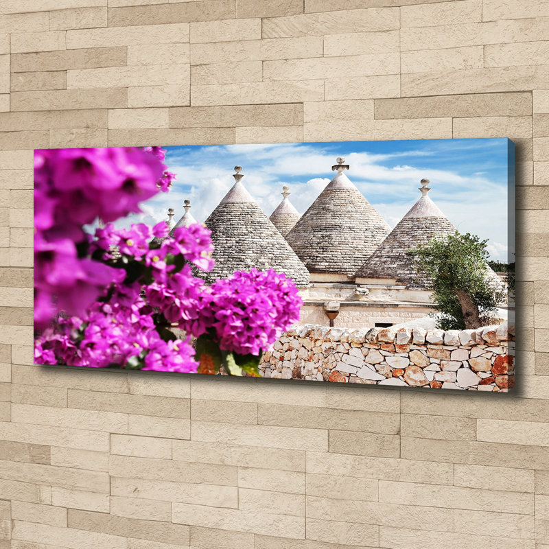 Trulli Houses - Wrapped Canvas Print