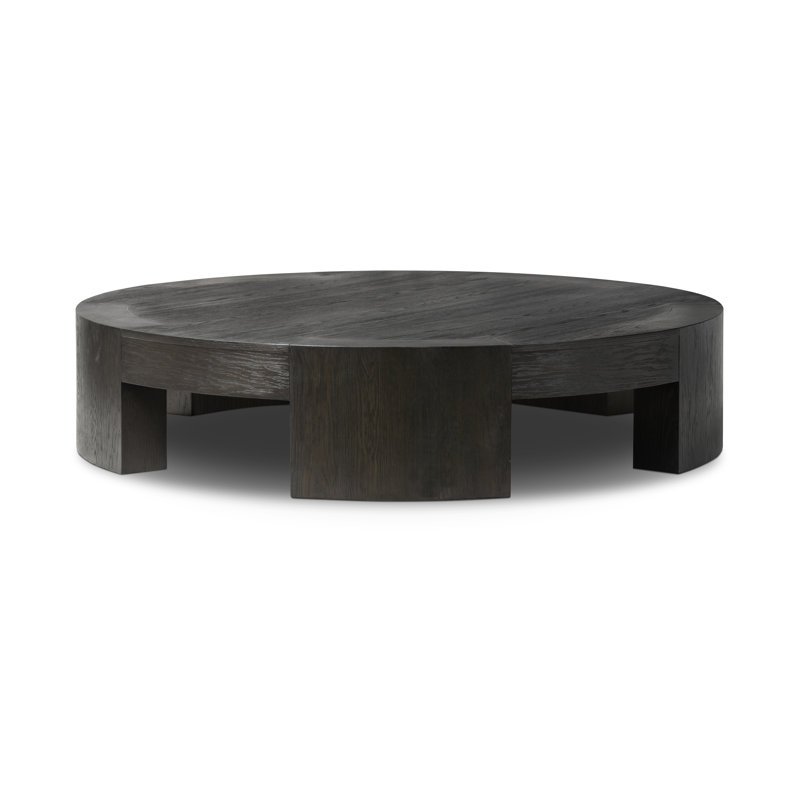 Sheffield Coffee Table, 13" H x 60" L x 60" W, Charcoal Oak Veneer