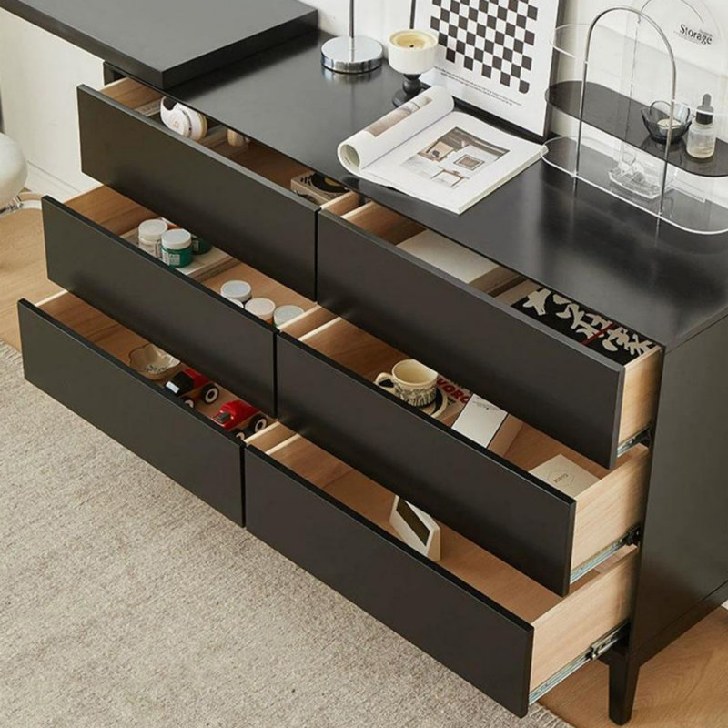 Makeup Vanity with Light mirror,6 drawers,Power Outlet