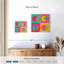 Rétro pastel Pacman sur impression sur toile-1042929854