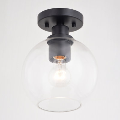 Plafonnier semi-encastré en verre Marshall