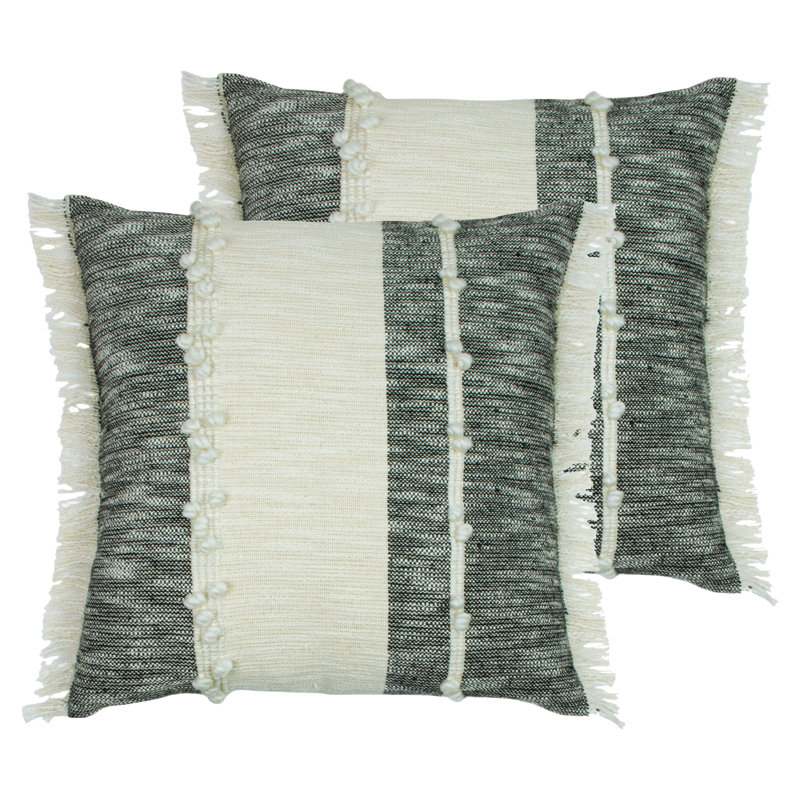 Furn Striped Square Cushion, Feather