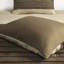 Literie 7 pièces pour lit double en faux suède, taupe et brun Doux luxueux