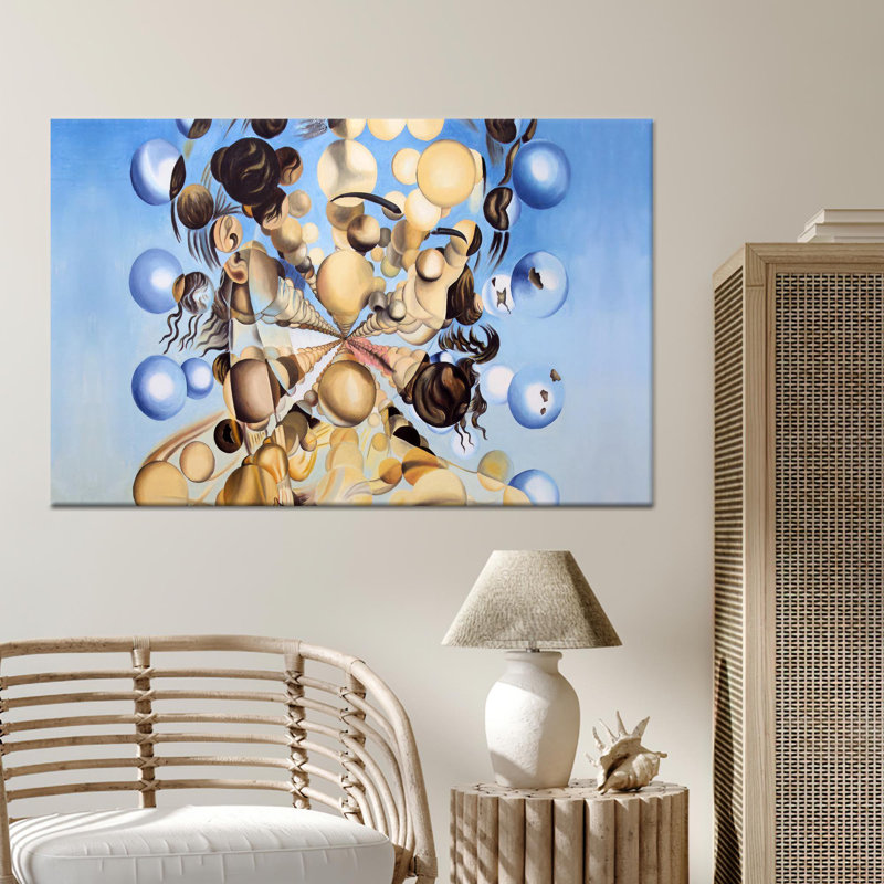 Reproduction d'art sur toile Dali Galatea, célèbre art mural, 1P, Hauteur : 23,7 pouces x Largeur : 31,6 pouces