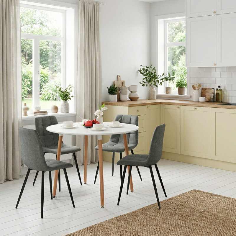 4 - Person Dining Set, Grey