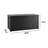 150GAL black plastic waterproof deck box, rainproof and sun-proof outdoor storage box-121871591