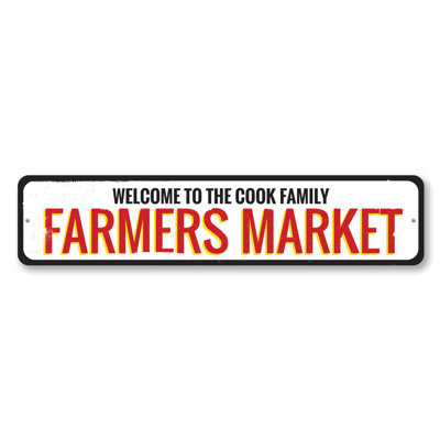 Farmers Market Aluminum Sign