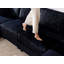 Canapé de style moderne pour intérieur, canapé convertible avec tissu en velours côtelé, canapé-lit moelleux et moderne pour un confort de salon surdimensionné