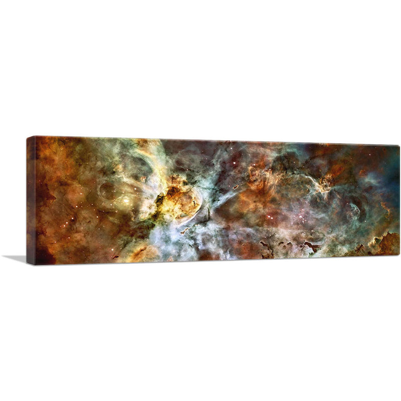 Carina Nebula Dark Clouds Hubble Telescope NASA - Reproduction de photo panoramique sur toile tendue