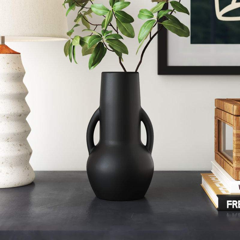 Ceramic Elephant Figurine, Black