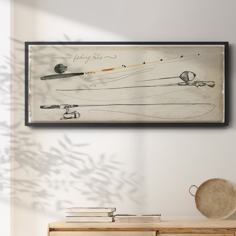 Tackle Box Collection D- Framed Canvas, 20" H x 50" W