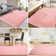 Pink Washable Shag Area Rugs Non-Slip Fluffy Shag Plush Fuzzy Shaggy Rug for Living Room, Bedroom, Home Decor
