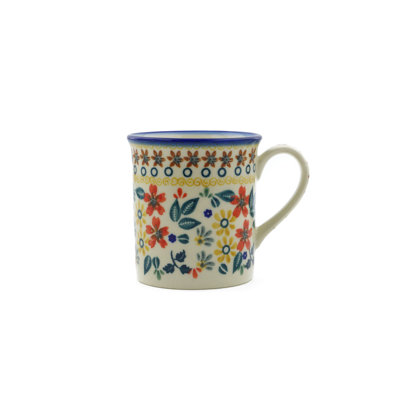 Pansy Morning Handmade Stoneware Coffee Mug