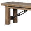 Banc en bois massif Kadie-Lei