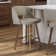 Amisco Maureen Swivel Counter and Bar Stool