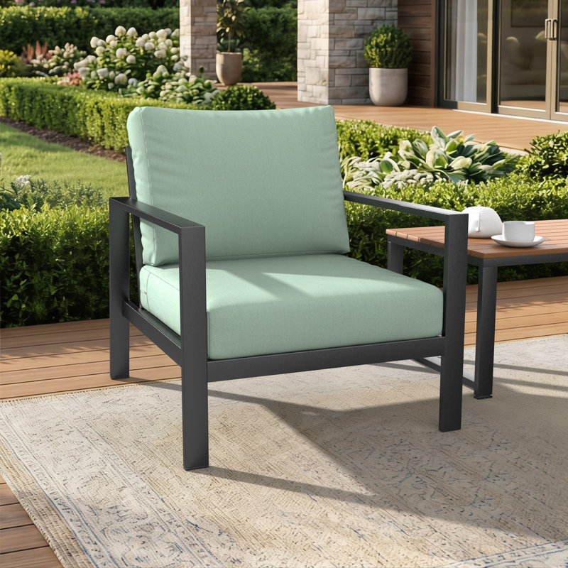 Amala Sunbrella® Outdoor Deep Seating Cushion, Sunbrella® Canvas Spa, 25" W x 25.5" D