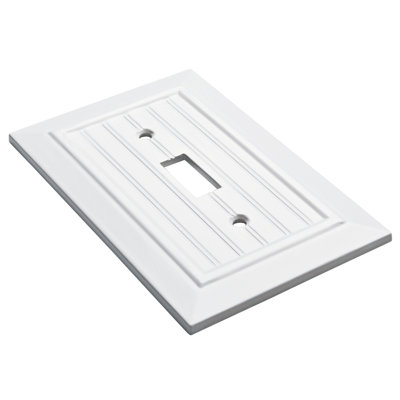 Classic Beadboard 1-Gang Toggle Light Switch Wall Plate