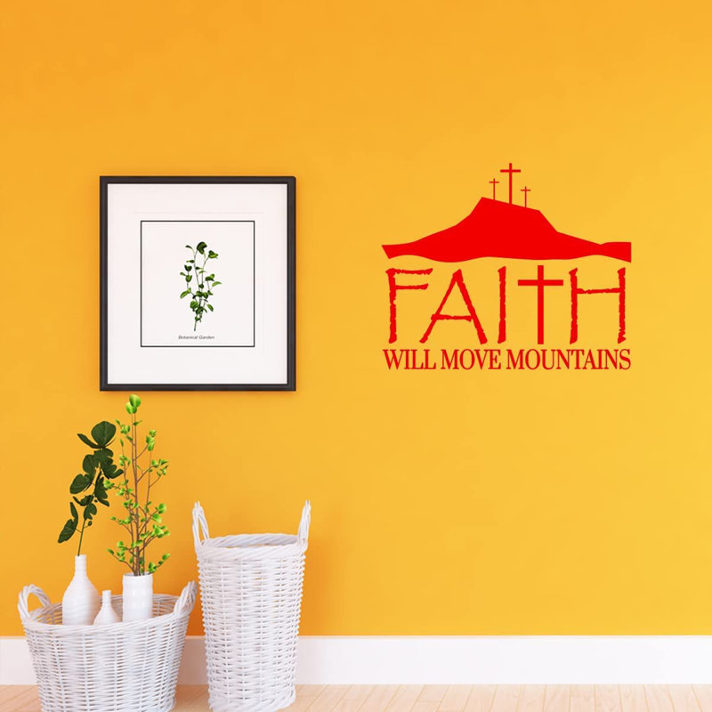 Text & Numbers Non-Wall Damaging Wall Decal, 13" H x 16" W, Red