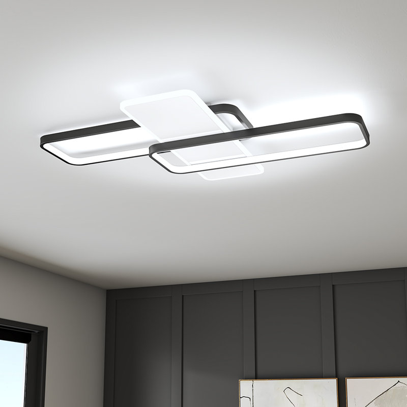 Ayris Chandelier 2Light-110cm LED Flush Mount, 7cm H x 90cm W x 60cm D