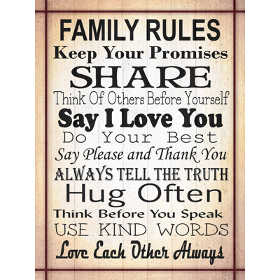 " Family Rules " by Laurie Furnell