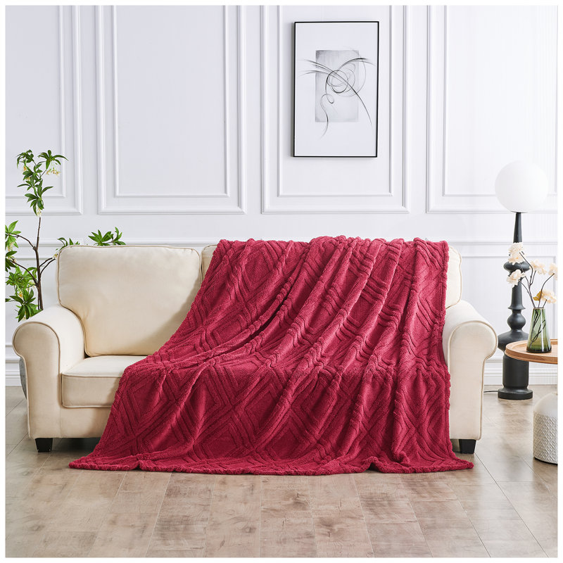 Standard Throw Blanket, 180 cm L x 130 cm W, Winter Berry