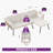 Outdoor Rattan Sofa Set – L-Shaped Sectional with Tempered Glass Coffee Table and Beige Wicker