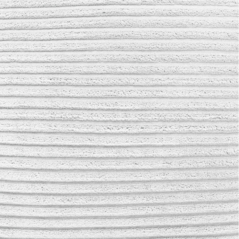 Striped Square Euro Cushion Cover, White