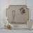Fabric and Cork Bulletin Board with Iron Frame