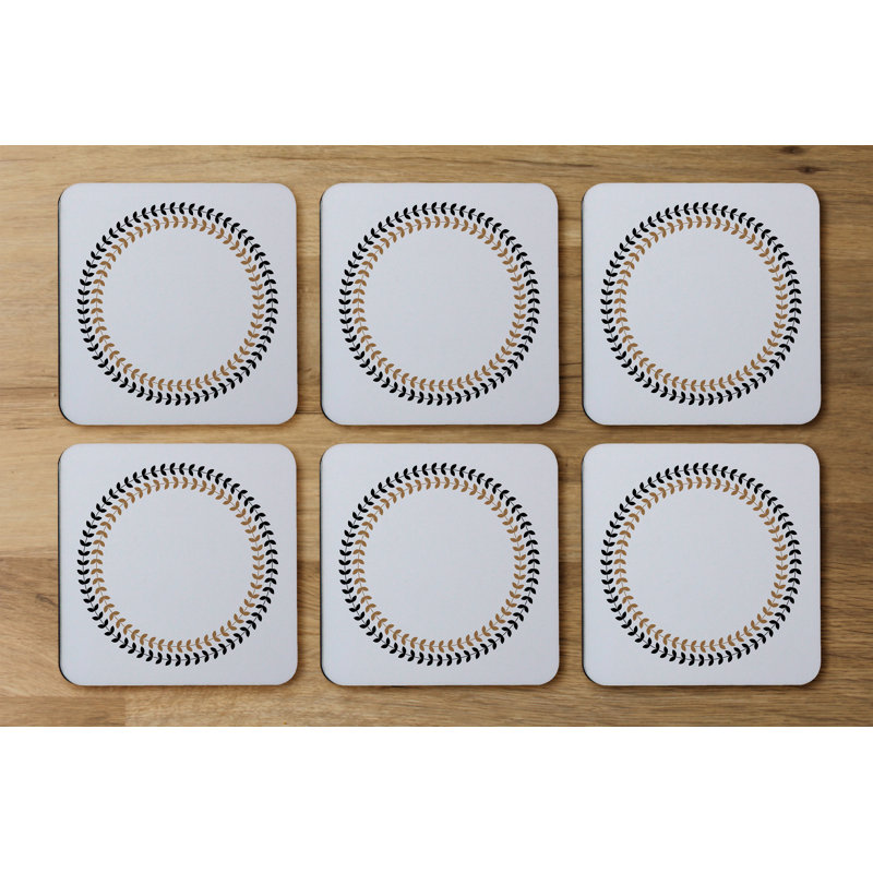 Square 6 Piece Coaster Set