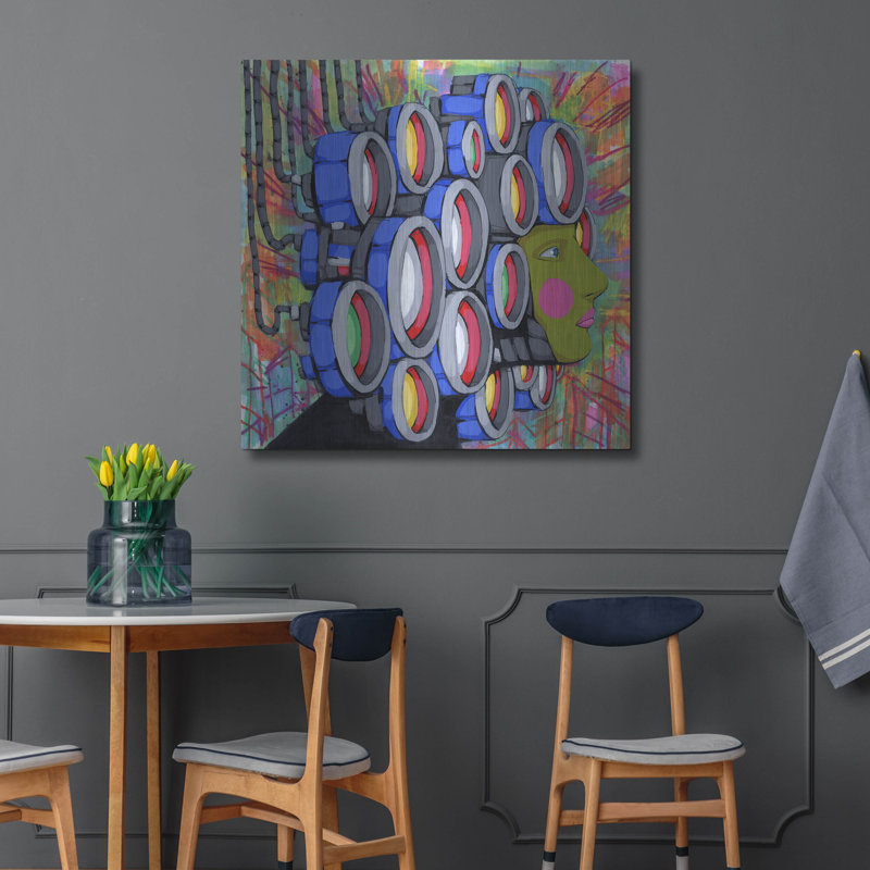 Red Barrel Studio® «Center Of Attention» par Ric Stultz, art mural en métal