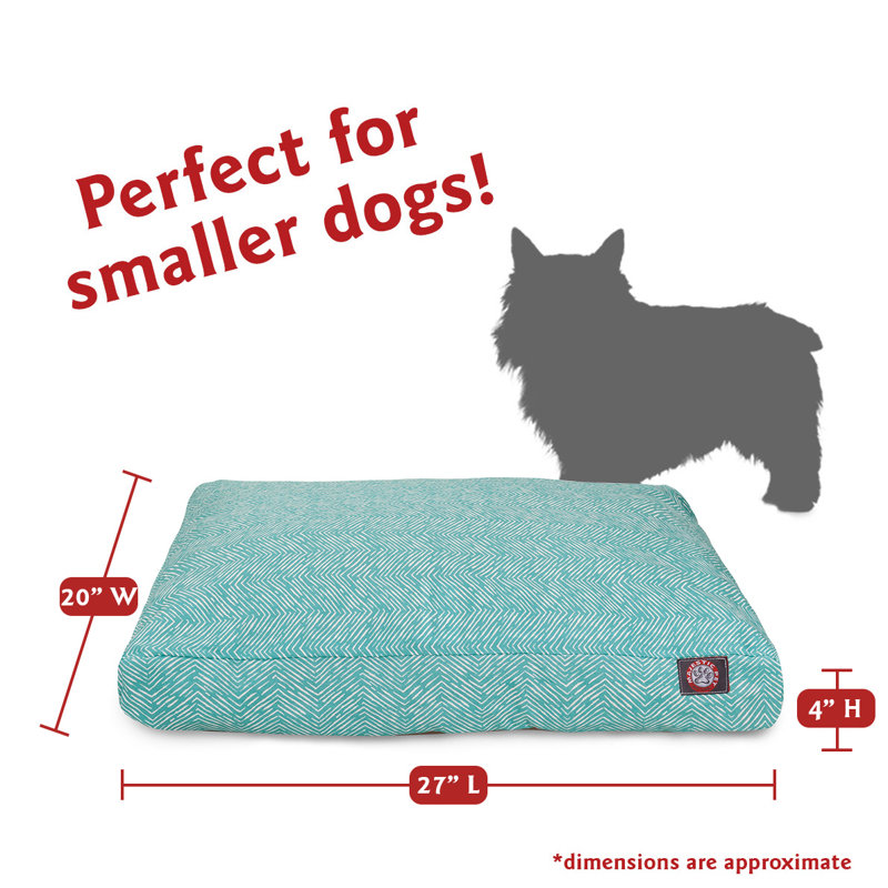 Oreiller Southwest, Bleu sarcelle, Petit (l 20 po x P 27 po x H 4 po) ;