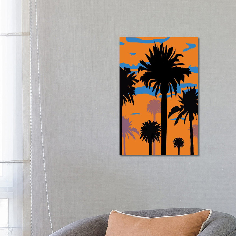Palm Sunset I by Martin James - Wrapped Canvas Print, 66.04 cm H x 45.72 cm W x 3.175 cm D