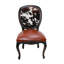 Chaise d'appoint en cuir pleine fleur Bonanza