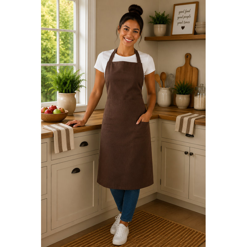 Tablier brun chocolat, Brun