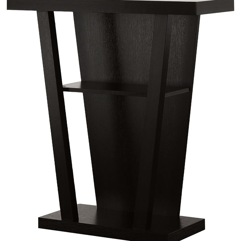 Transitional Console Table In Warm Cappuccino For Home Decor With Stylish Design