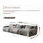 Canapé modulaire modulaire avec éponge haute densité, style minimaliste moderne, canapé gris clair économe en espace et confortable-1029192015-1029192113-1029192114
