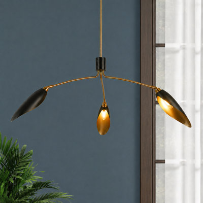 3 - Light Metal Chandelier