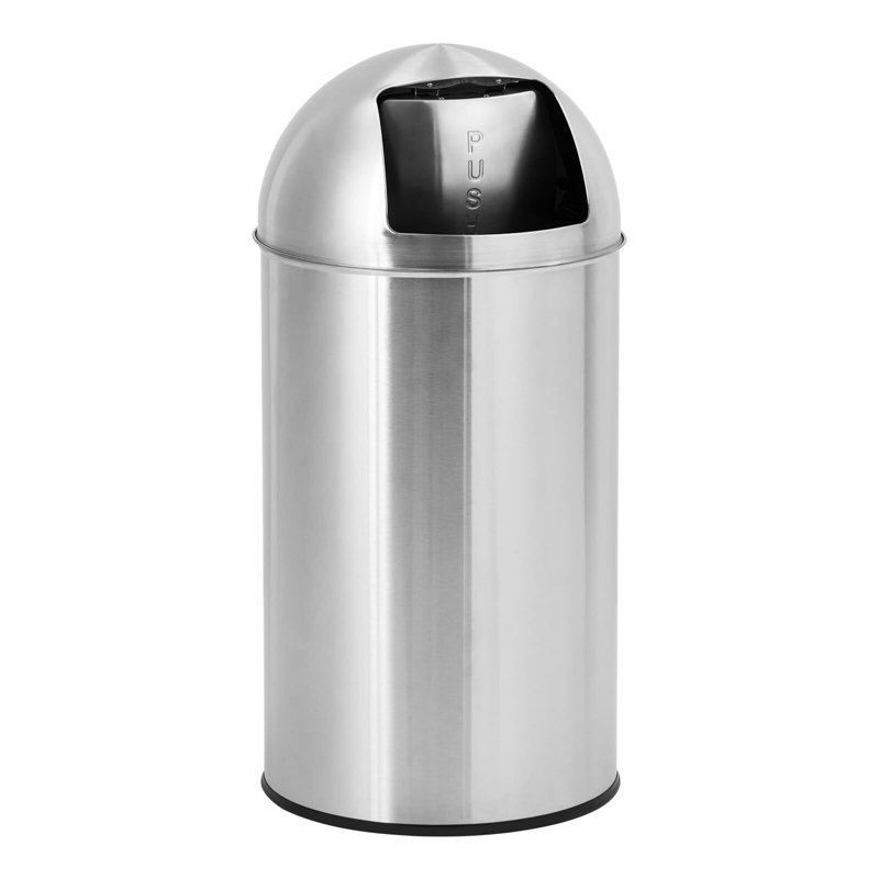 Stainless Steel Swing Top Kitchen Trash Can, 18.5L