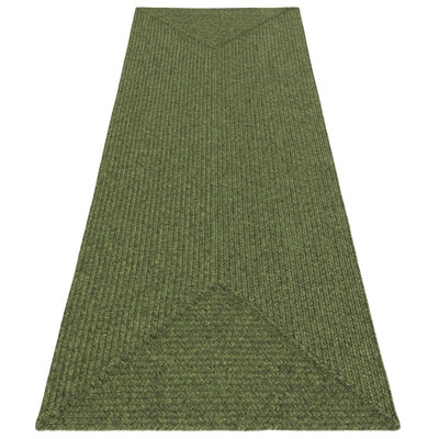  Machine Woven Green Indoor/Outdoor Rug