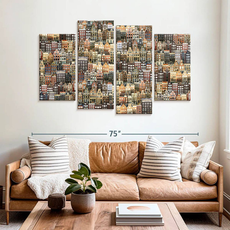 Paysage urbain Sirci Amsterdam, H 42 po x l 68 po
