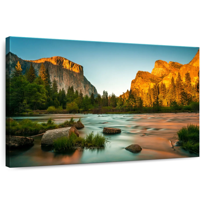 Alvord Yosemite Sunset River, 30" H x 45" W