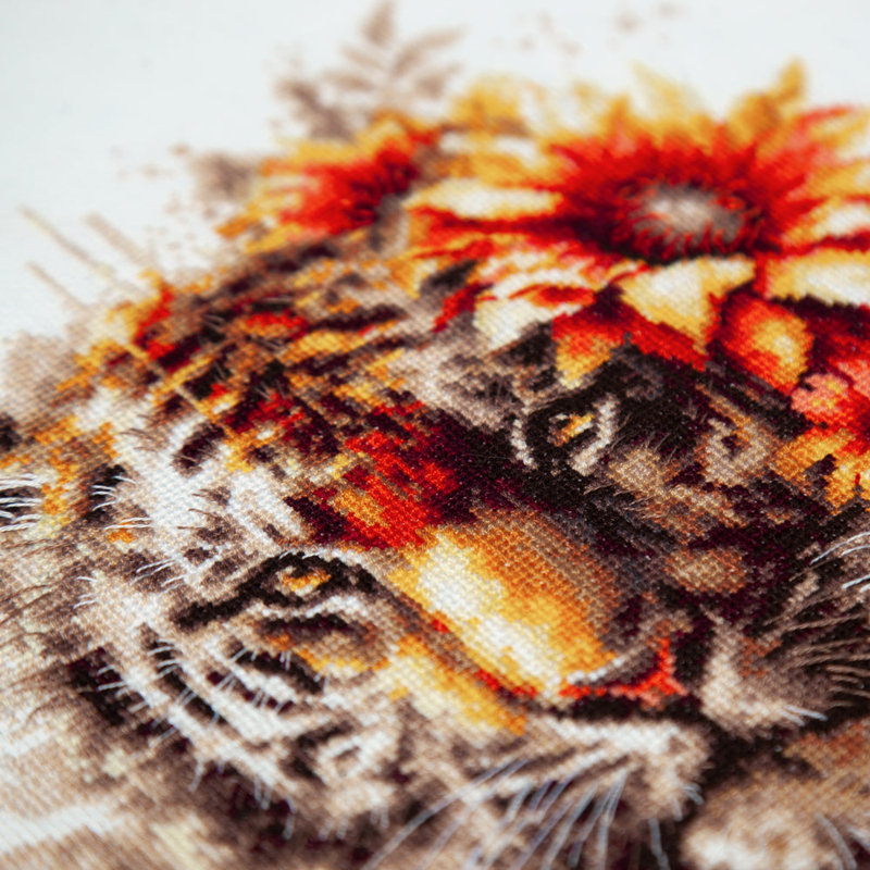 Trousse de point de croix comptée Tigre du Bengale par Magic Needle 70-21