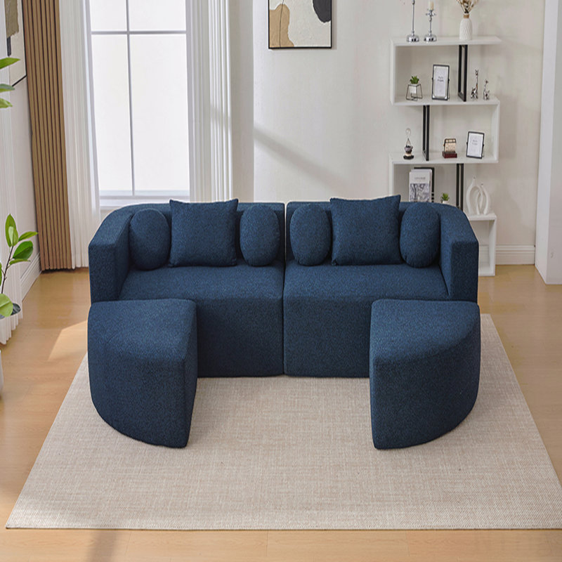 Canapé modulaire Boneless Couch, Bleu