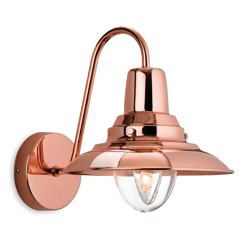 Fisherman Armed Sconce, Copper