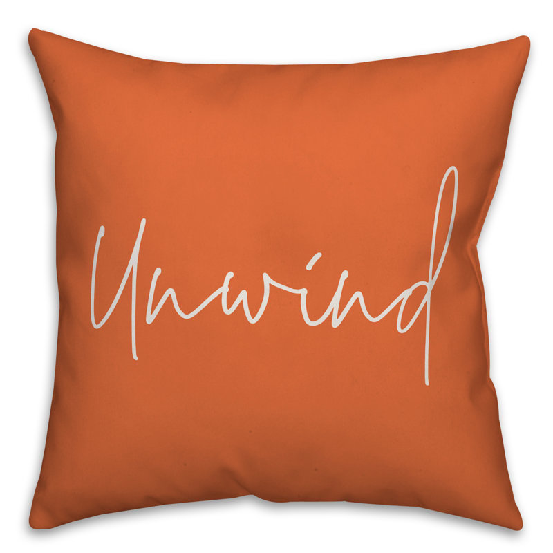 Outdoor Throw Pillow, 20" x 20", Orange